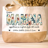 Borsa personalizzata Questa Mamma per mamma e nonna con manici solidi, personalizzabile con nome e design – Motiv 5
