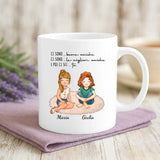 Regalo personalizzato - tazza bianca con frase e nome personalizzati - realizzata da Love & Faith
