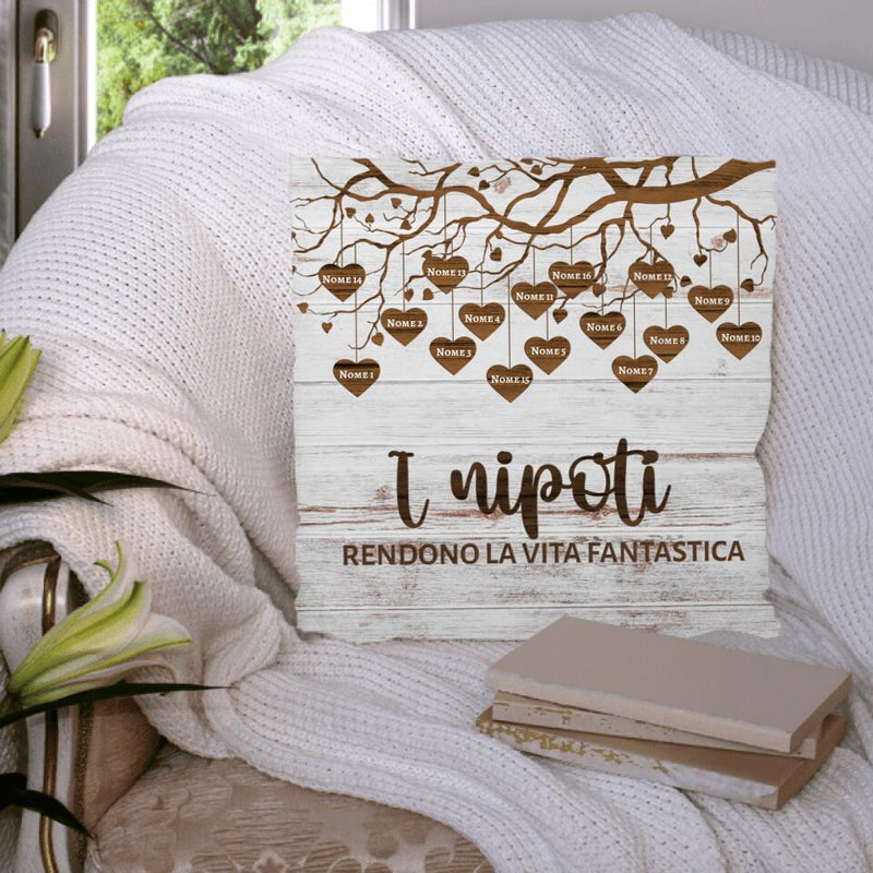 Cuscino personalizzato per i nonni - Idee regalo per i nonni - Regalo dai  nipoti - Love & Faith – Love & Faith Italia