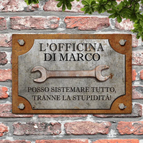 Cartello personalizzato per hobbisti con cuore in ardesia, stampa brillante su Alu-Dibond, resistente alle – Motiv 2