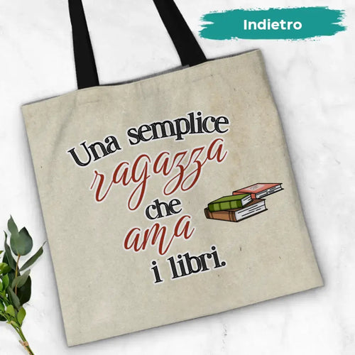 Borsa shopper personalizzata per tipa da libri con stampa resistente agli strappi – Motiv 2