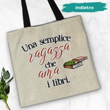 Tipa da libri - Borsa shopper personalizzata