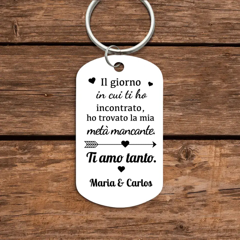 Il mio tesoro - Portachiavi per coppia