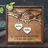 San Valentino - Espositore con cuori per coppie