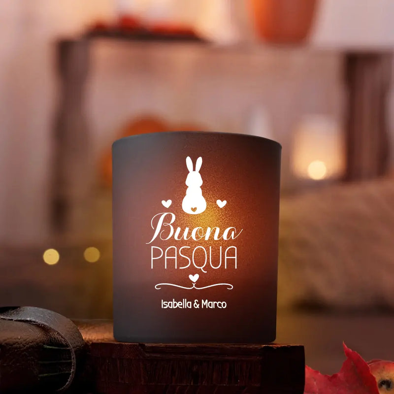 Buona Pasqua - Portacandele premium per coppie