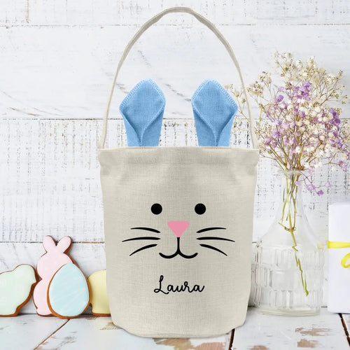 Sacchetto pasquale coniglietto personalizzato con manico, borsa decorativa per regali di Pasqua – Motiv 2