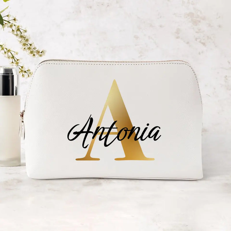 Iniziale - Borsa cosmetica individuale in poliuretano