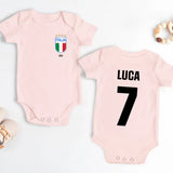 Pazzi per il calcio - Body per bebè personalizzato per veri tifosi di calcio