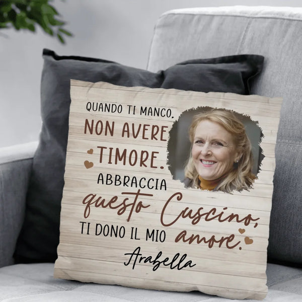 Sempre con te - Cuscino personalizzato per la famiglia