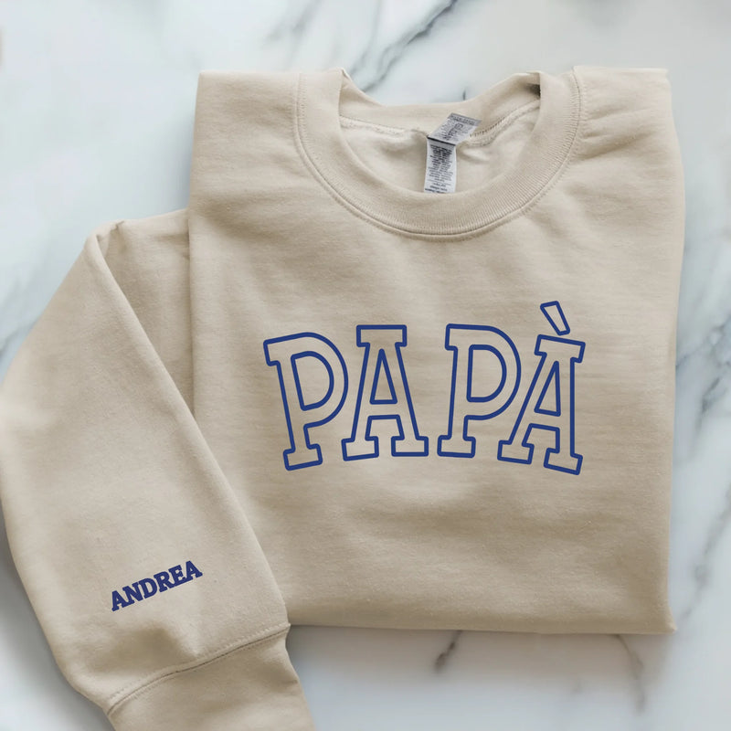 beiger Pullover personalisierbar - gefertigt von Love & Faith