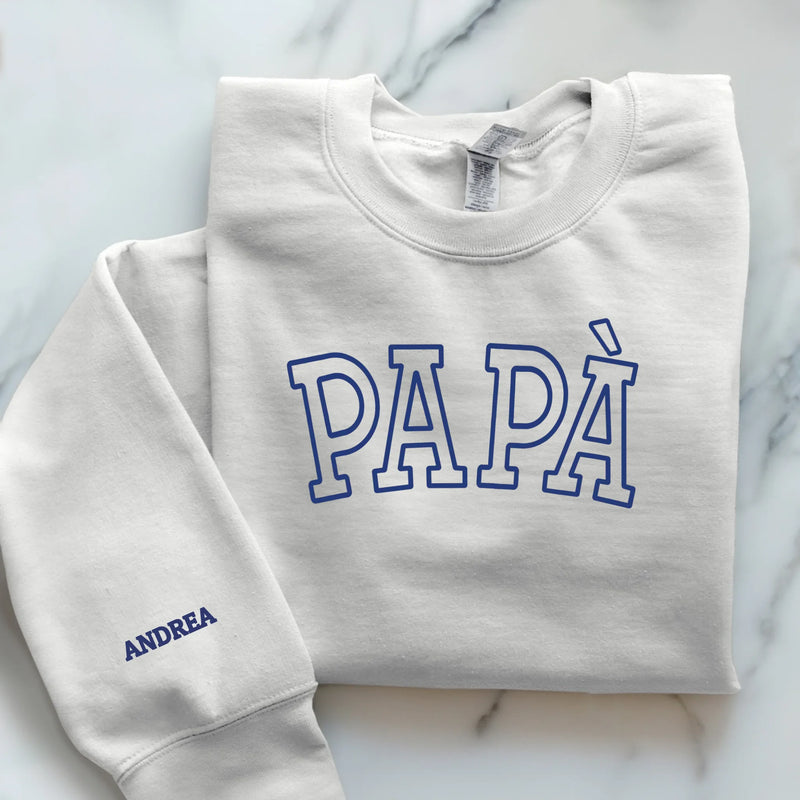 weißer Pullover personalisierbar - gefertigt von Love & Faith