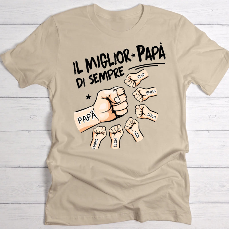 Il miglior papà di sempre - Maglietta per genitori
