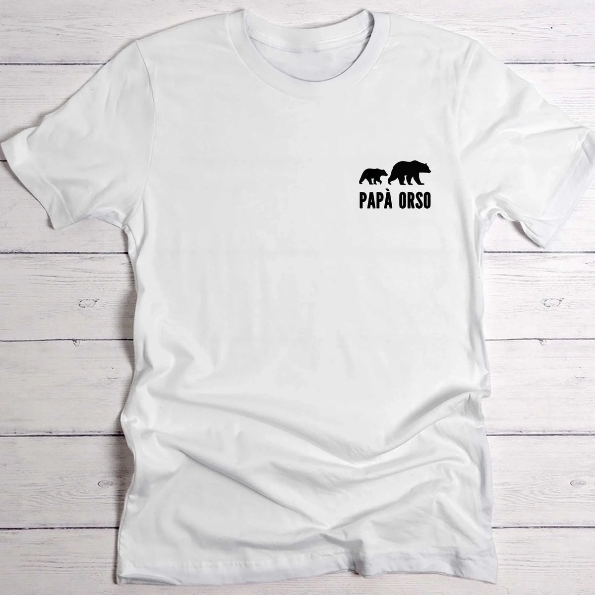 T-shirt personalizzata per papà Orsi in cotone, stampa DTF di alta qualità
