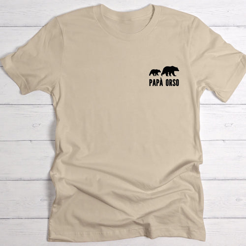 T-shirt personalizzata per papà Orsi in cotone, stampa DTF di alta qualità – Motiv 2