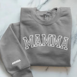 grauer Pullover personalisierbar - gefertigt von Love & Faith