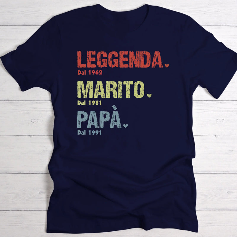 Leggenda da... - Maglietta personalizzata da uomo per la Festa del Papà