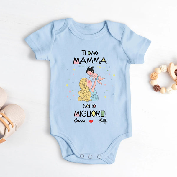 I migliori genitori - Body personalizzato per neonato per la Festa della Mamma e del Papà