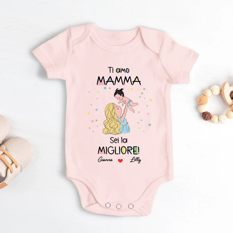 I migliori genitori - Body personalizzato per neonato per la Festa della Mamma e del Papà