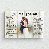 Il mio lieto fine (per lei) - Tela per coppie