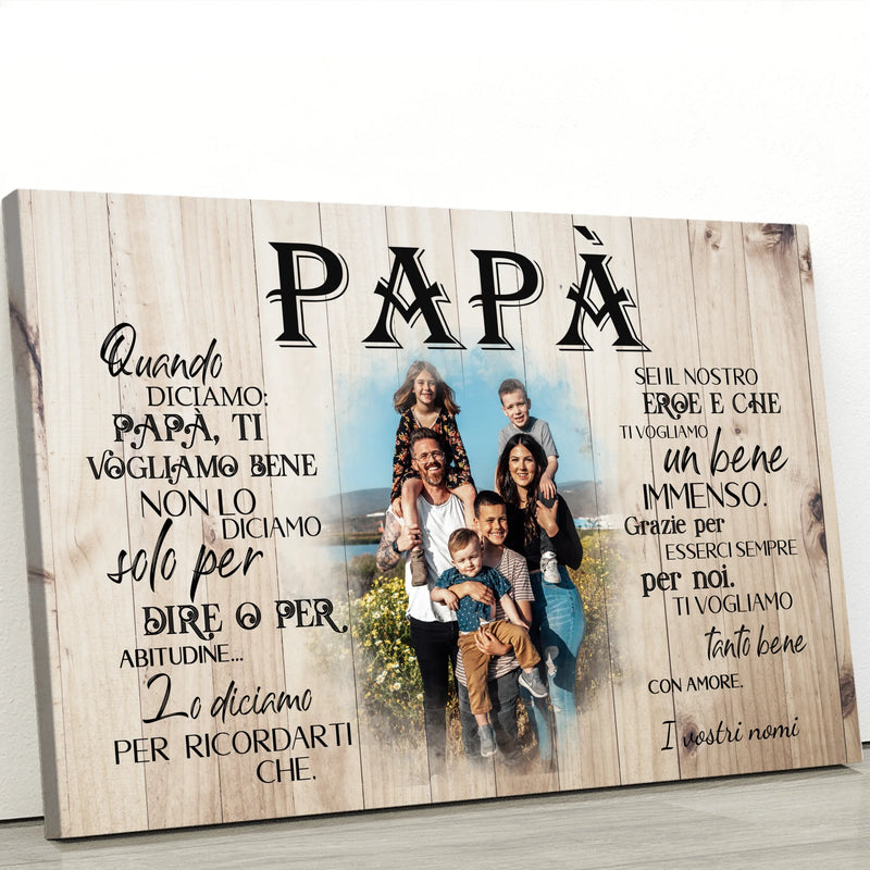 Al nostro papà - Tela per genitori