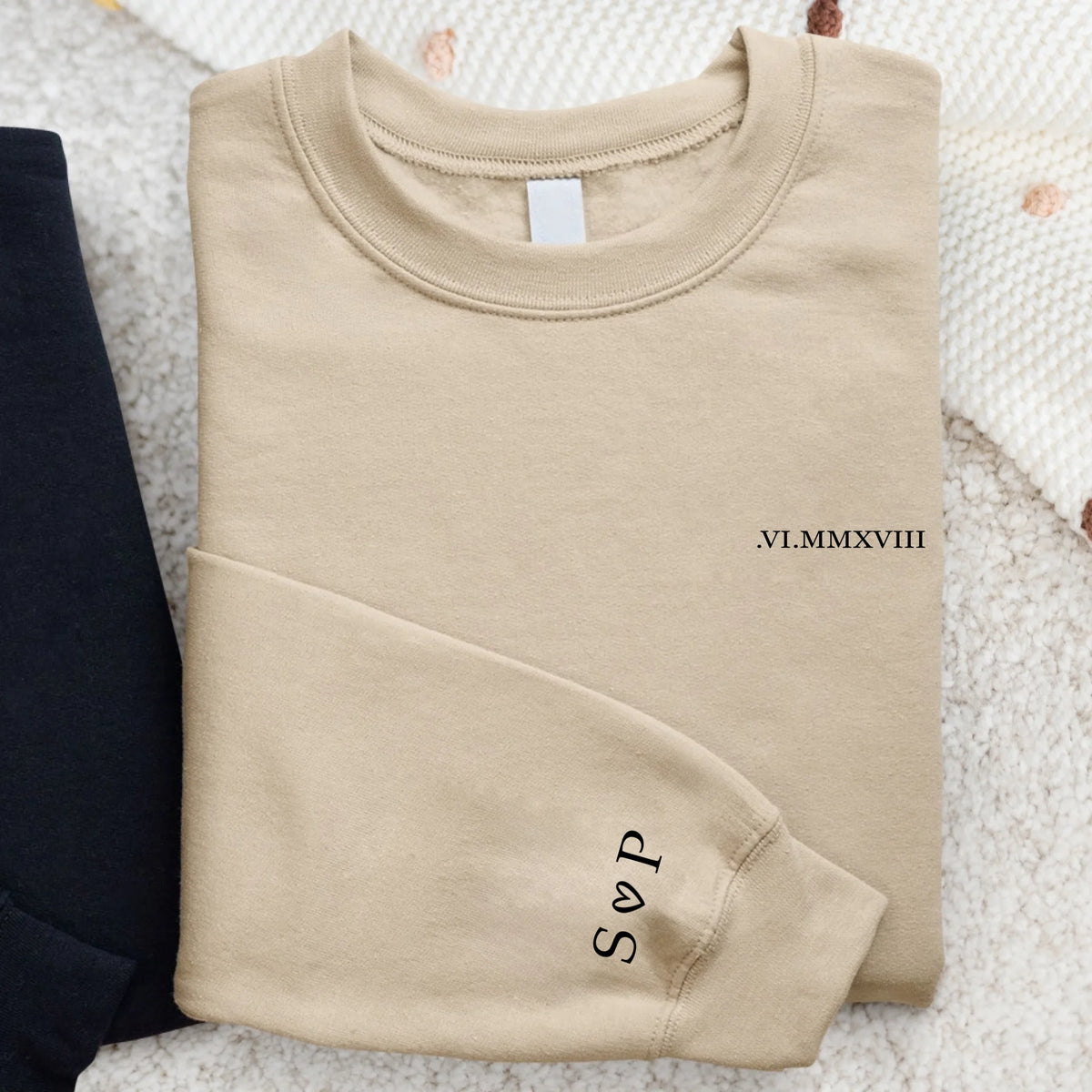 Maglione personalizzato per coppie Noi due con stampa DTF personalizzabile, design esclusivo