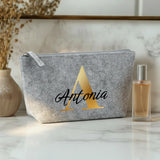 Iniziale - Borsa cosmetica in feltro