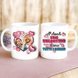 Regalo personalizzato - tazza bianca con frase e nome personalizzati - realizzata da Love & Faith