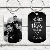 Felicità - Portachiavi per genitori (Incisione - nero/bianco)