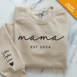 Maglione personalizzato per papà con stampa 3D e nomi, morbido cotone premium – Motiv 16