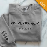 Maglione personalizzato per papà con stampa 3D e nomi, morbido cotone premium – Motiv 24