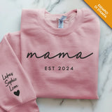 Maglione personalizzato per papà con stampa 3D e nomi, morbido cotone premium – Motiv 22
