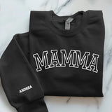 schwarzer Pullover personalisierbar - gefertigt von Love & Faith