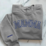 grauer Pullover personalisierbar - gefertigt von Love & Faith