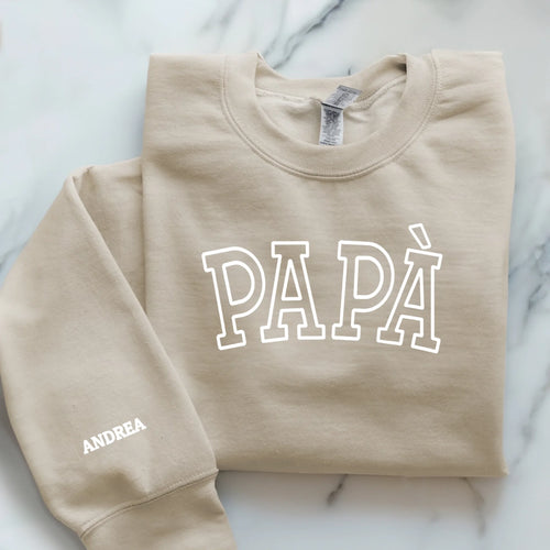 beiger Pullover personalisierbar - gefertigt von Love & Faith
