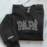 schwarzer Pullover personalisierbar - gefertigt von Love & Faith