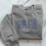grauer Pullover personalisierbar - gefertigt von Love & Faith