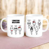 Regalo personalizzato - tazza bianca con frase e nome personalizzati - realizzata da Love & Faith