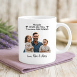 Regalo personalizzato - tazza bianca con frase e nome personalizzati - realizzata da Love & Faith