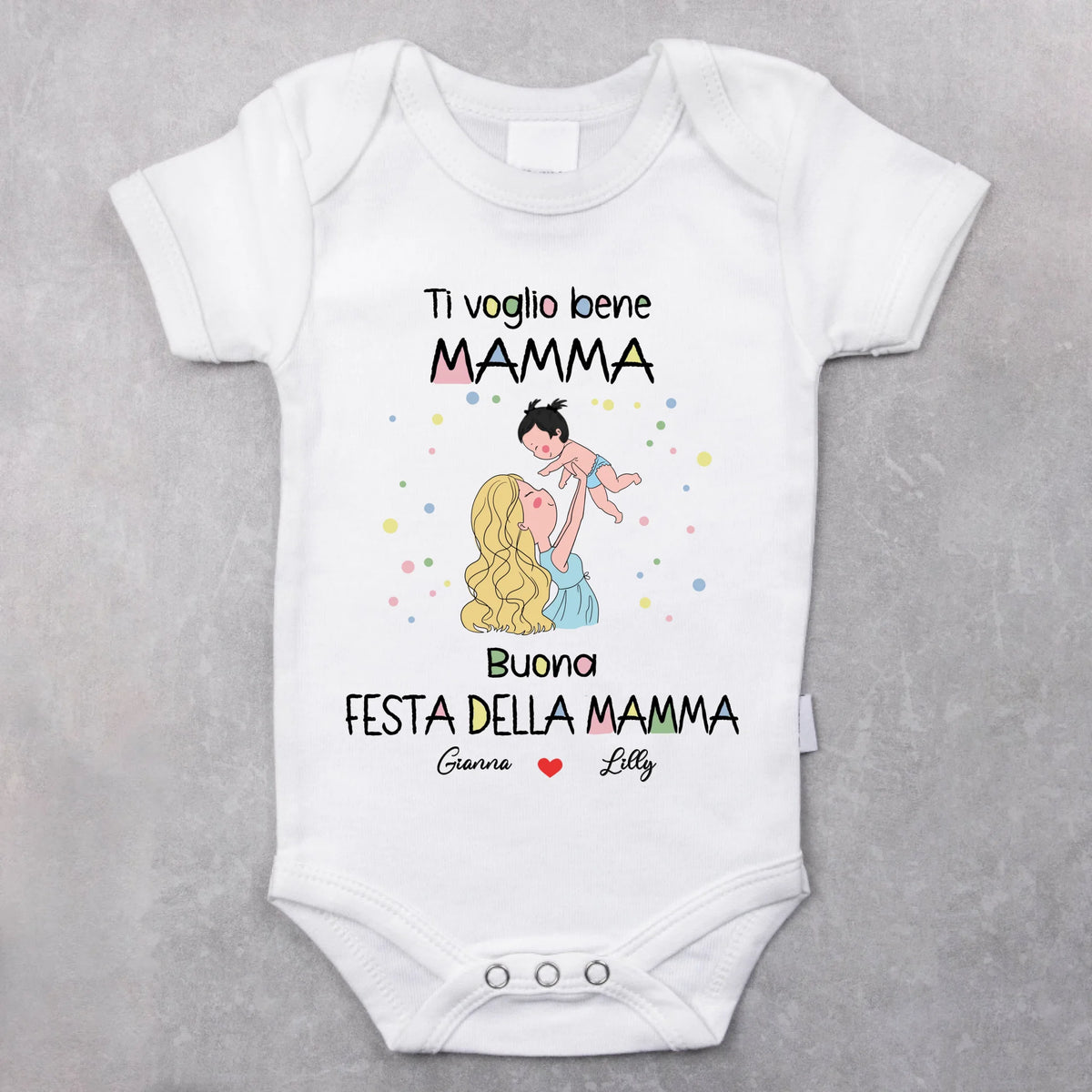 Body personalizzato per neonato con scritta 'I migliori genitori', regalo ideale Festa della Mamma e del Papà