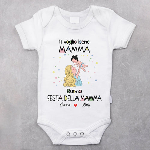 Body personalizzato per neonato con scritta 'I migliori genitori', regalo ideale Festa della Mamma e del Papà