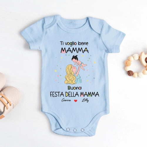 Body personalizzato per neonato con scritta 'I migliori genitori', regalo ideale Festa della Mamma e del Papà – Motiv 2