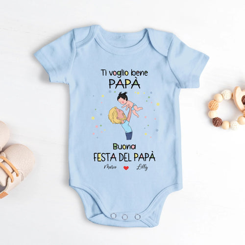 Body neonato personalizzato 'I migliori genitori' per Festa del Papà e della Mamma, in cotone morbido – Motiv 2