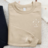 Papà – Maglione personalizzato con design moderno e nomi dei figli