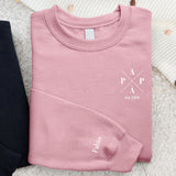 Papà – Maglione personalizzato con design moderno e nomi dei figli