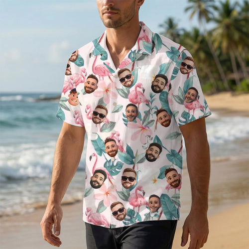 Camicia hawaiana personalizzata Cartoon Love con design custom e sfondi colorati, regalo estivo per amici – Motiv 2