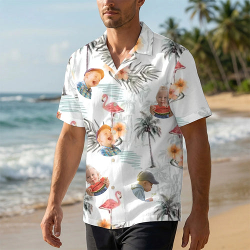 Camicia hawaiana personalizzata Estate con design su misura e sfondi colorati – Motiv 2
