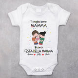Festa della mamma - Body personalizzato per neonato per la Festa della Mamma e del Papà