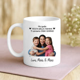 Regalo personalizzato - tazza bianca con frase e nome personalizzati - realizzata da Love & Faith
