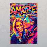 Street art Love – Poster personalizzato con effetto street art
