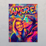 Street art Love – Poster personalizzato con effetto street art
